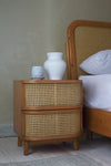 Cane Bedside Table