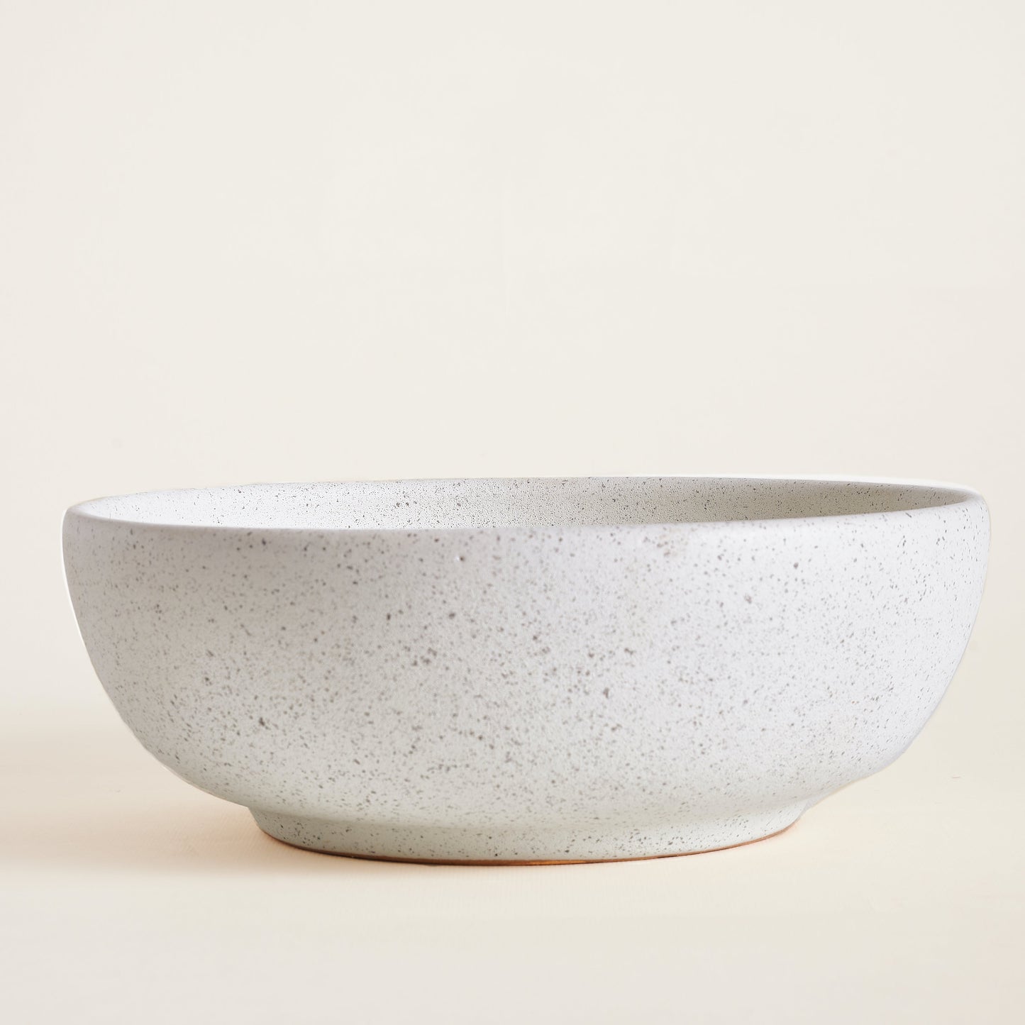 Medium Bowl Low - Stone White