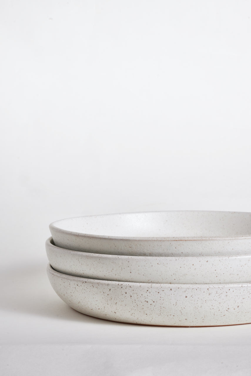 Serving Dish Low- Stone White