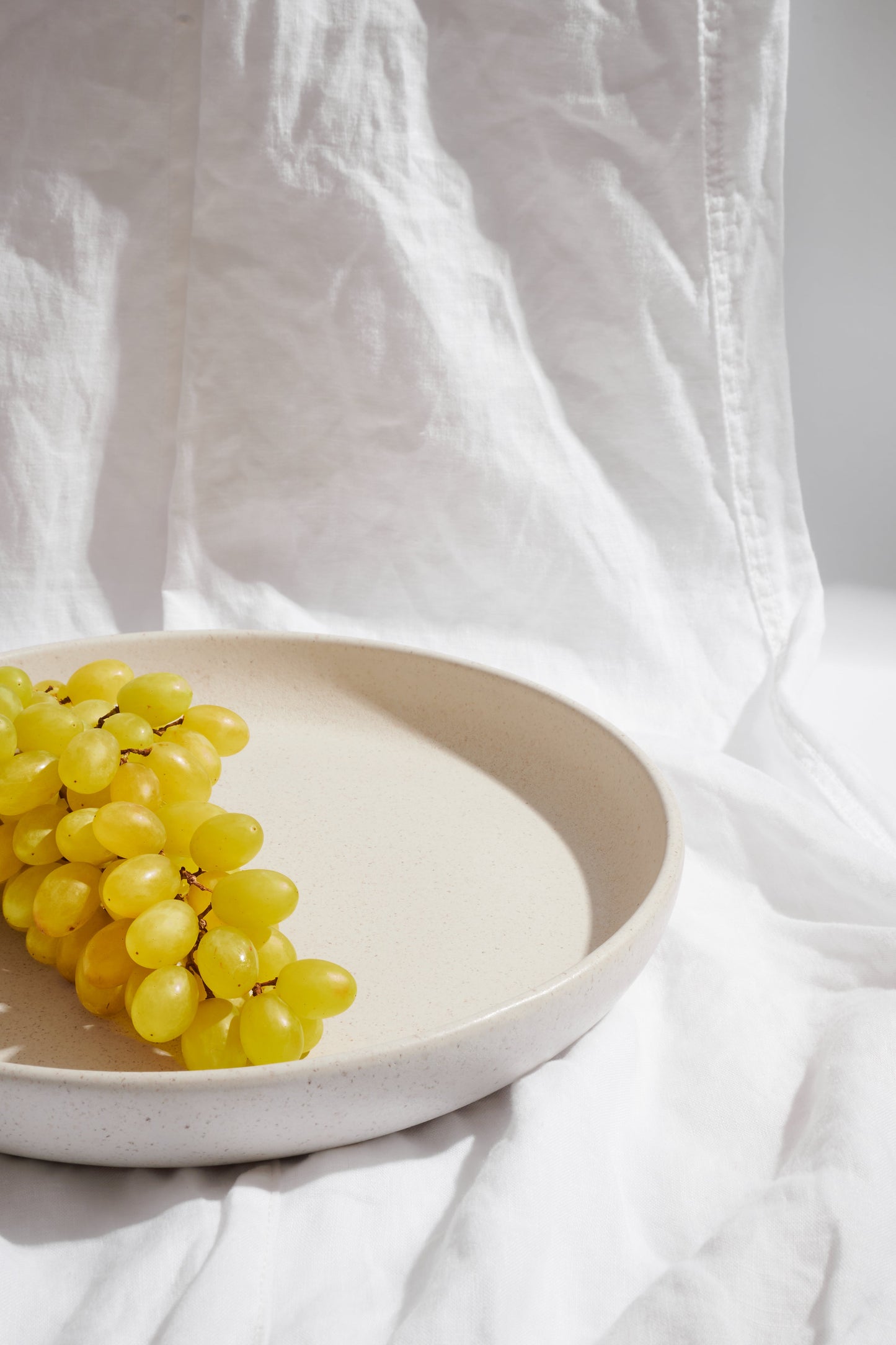 Serving Dish Low- Stone White