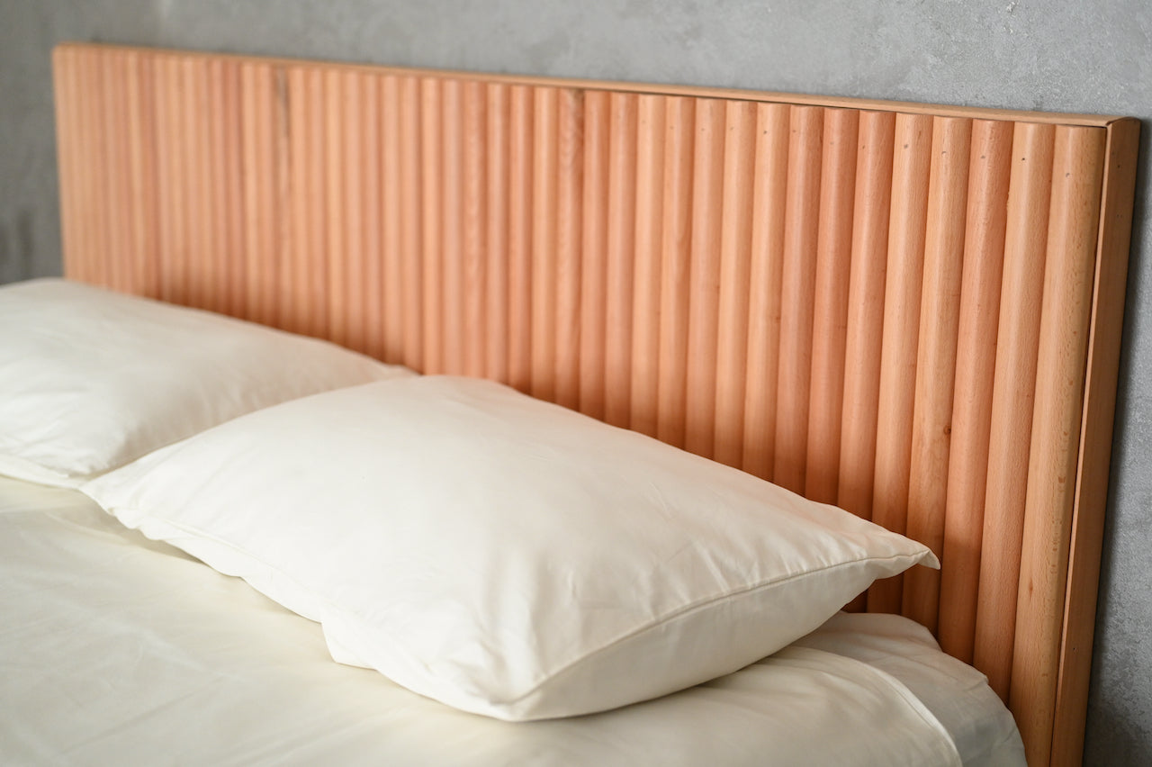 Wood Sticks Background Headboard