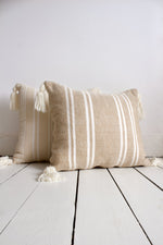Striped Cushion - Ecru