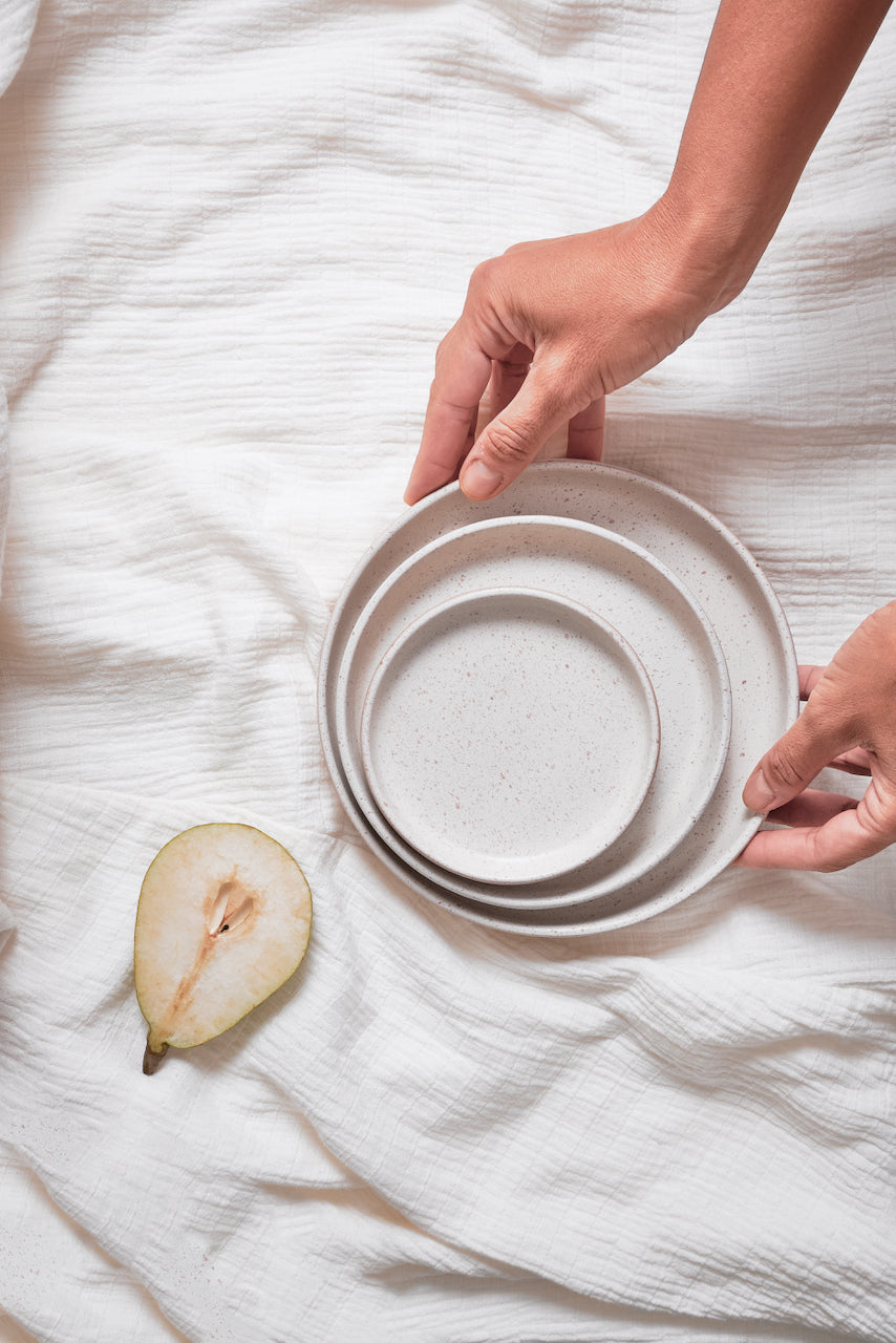 Deep Dishes Set of 3- Stone White